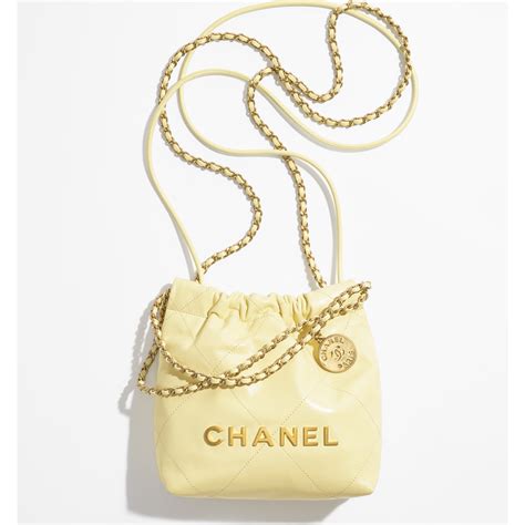 chanel mini bag yellow|Mini Bags .